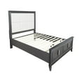 thumbnail image 3 of Alpine Furniture Lorraine California King Storage Footboard Platform Bed, Dark Grey, 3 of 8