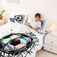 thumbnail image 3 of Castle Fairy Sport Soccer Graffiti King Sheets 4pcs,Goal Time Bedding,1 Fitted Sheet, 1 Flat Sheet and 2 Pillowcases, 3 of 6