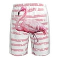 thumbnail image 6 of Kll Flamingo Men'S Casual Summer Beach Shorts Hawaiian Shorts With Pockets-Large, 6 of 9