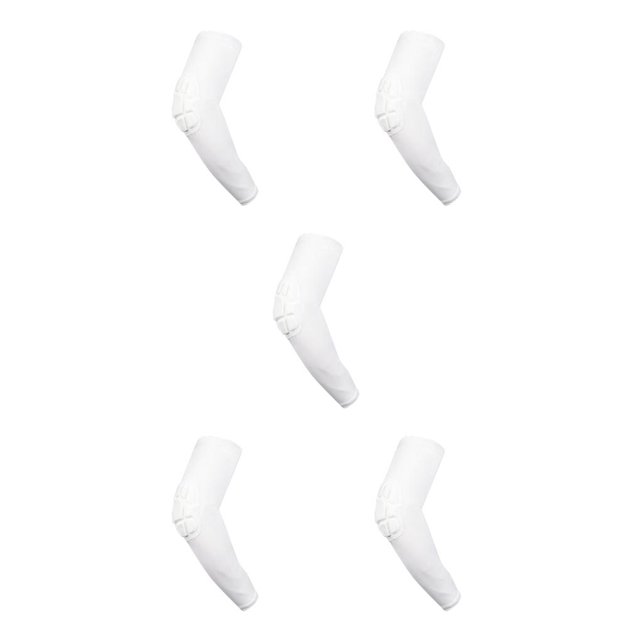Wosthever Codera Compresión Almohadilla Panal Brace Articulación Brazo Manga Deporte Blanco XL Type2 NO2