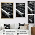 thumbnail image 4 of Designart "Serenity In Black And White Piano Keys I" Music Floater Framed Wall Art Prints, 4 of 5