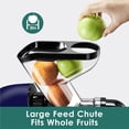 thumbnail image 2 of Slow Juicer, Fretta Cold Press Juicers, Masticating Juicer Machines, Juice Extractor with 2-Speed Modes, Reverse Function & DC Quiet Motor, BPA-Free, Easy to Clean, 200W(Blue), 2 of 7