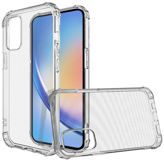 For Samsung Galaxy A15 5G Hybrid Transparent Thick Pure TPU Rubber Silicone 4 Corners Gel Shockproof Protective Slim Back Cover ,Xpm Phone Case [ Clear ]