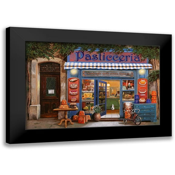 Borelli, Guido 14x11 Black Modern Framed Museum Art Print Titled - La Pasticceria