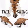 thumbnail image 2 of Remote Control Simulation Ankylosaurus Dinosaur Toy For Children Electric Walking With Light Up Eyes Educational Gift, 2 of 6