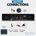 thumbnail image 4 of MUSYSIC Amplificador de potencia de 2 canales sin distorsión y sonido claro, amplificadores profesio, 4 of 5