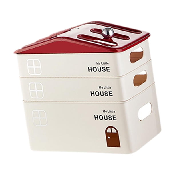 Caja de almacenamiento para enrutador, caja de regleta, ocultador de sobremesa, soporte para cable ventilado y moderno Tres capas