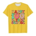 thumbnail image 4 of 100 Days Of School Boys Letter Print Funny Short Sleeve Crew Neck Vacation Tops Tee for Boys & Girls 8-9 Years, 4 of 4