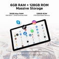 thumbnail image 5 of DOOGEE Tab A9 Pro+ 11inch Tablet, 2026 New Android 16 Tablet with Keyboard & Gemini AI, 30GB+128GB/2TB, 8580mAh, 90Hz, 13MP+5MP/Widevine L1/Face ID/WiFi5 Octa-Core Gaming Tablet with Pen, Mouse&Case, 5 of 9