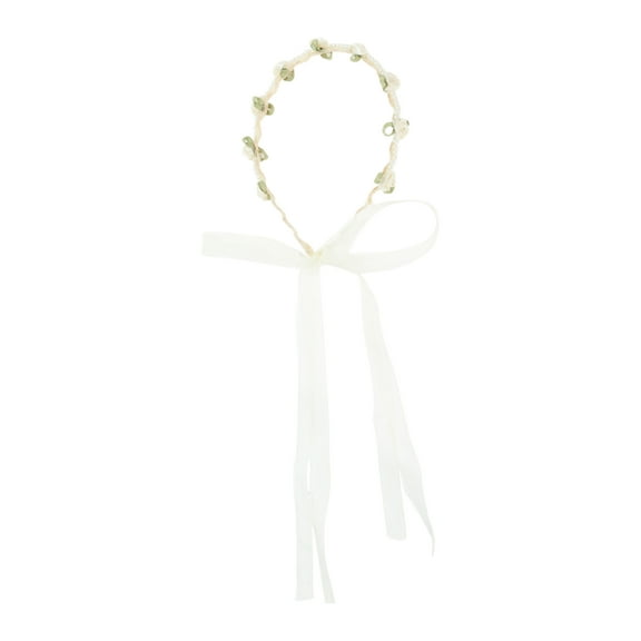 Unique Bargains 1 Pc Headband Rose Ribbon Hair Accessories for Women White