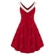 thumbnail image 4 of Tamaño además de terciopelo de Navidad una línea vestido del tanque Rosegal  Vestidos casuales de talla grande, 4 of 5