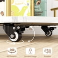 thumbnail image 4 of GloryStar Gold Bar Carts with 4-Tiers Storage Shelves，Mobile Bar Seving Carts On Wheels with Wine Rack and Glass Holder for Kitchen, Dining Room, Living Room, 4 of 7