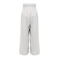 thumbnail image 4 of Women's Casual Pants High Waisted Side Pocket Straight Leg Work Pants Women'S Fashionable High Waist Zipper Casual Pants Suit Pants,White Women's Casual Pants S, 4 of 5