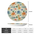 thumbnail image 2 of Sikiie Jungle Animals Bone China Decorative Plate Personality Ceramic Dinner Plate Crafts Decorative Ceramic Decorative Plate -6in, 2 of 6