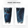 thumbnail image 3 of Lsque Chucky Pattern 20oz Car Cup with Lid and Straw, Insulated Coffee Cup with Straw Topper, Spill Proof Travel Coffee Mug, Stainless Steel Tumble, 3 of 8