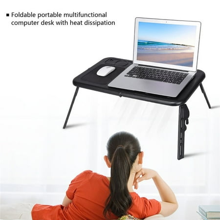 Portable Notebook Laptop Desk Adjustable Folding Table Bed Desk
