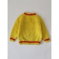 thumbnail image 4 of Woonie Handmade Full Sleeves Heart Detailing Sweater-Yellow, 4 of 4