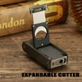 thumbnail image 2 of Cigar Torch Lighter, All in One Jet Flame Butane Lighter Built-in Cutter, Punch, Holder Function, Refillable and Adjustable Windproof Lighter, Mens Gifts. (Sold Witho, 2 of 6