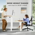 thumbnail image 2 of Height Adjustable Electric Standing Desk, 48 x 24 Inches Sit Stand up Desk,Natural, 2 of 7