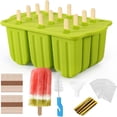 thumbnail image 1 of Molde para Paletas de Hielo 12 Cavidades, Molde Paleta Hielo de Silicona, Bandejas de Helados Reutilizables, Juego de Moldes sin BPA con Cepillos, Palos, 1 of 4