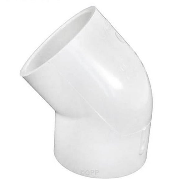 PVC Elbow, 45 Degrees, Socket x Socket, 2 in Pipe Size
