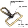 thumbnail image 4 of 15 Pcs Purse Hardware Heavy Duty Swivel Snap Hooks D Rings for Purse and Tri-glide Slide Buckles for Bag Making, 4 of 5