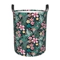 thumbnail image 6 of Lsque Rose Flowers pattern Laundry Hamper Basket, Tall Woven Rope Hamper Basket for Clothes, Lightweight Storage Basket, Collapsible Waterproof-Medium, 6 of 8