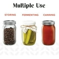 thumbnail image 4 of [3 Count 64 oz. Wide-Mouth Glass Mason Jars with Metal Airtight Lids and Bands 2 Quart Large For Preserving, & Meal Prep, 4 of 5