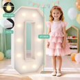 thumbnail image 3 of Marquee Light Up Numbers Teebloom de 3 pies con bolsa de agua, 3 of 6