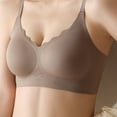 thumbnail image 4 of Samickarr Wireless Support Bras for Women Ice-Silk Full Coverage Lifting Gathered Up Lingerie Soft Breathable Bras Fixed Cup Seamless Daily Underwear Bralettes, 4 of 6