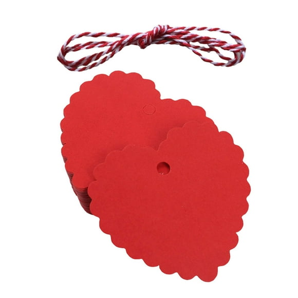 Youkk Party Supplies Heart Shaped Kraft Paper Any Occasion Romantic And Beautiful Red Heart 1Set