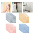 thumbnail image 4 of 10Pcs 3D Self-Adhesive Tile Stone Brick Wall Sticker Soft Foam Panels Home Decor,14x14inch, 4 of 8