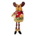 thumbnail image 1 of Adornos navideños de mesa, muñecos de tela de patas largas, muñecos de Papá Noel, 1 of 3
