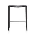 thumbnail image 3 of Soho Mid-century Modern Leather Weave Bar Stool (26-inch/ 30-inch), 3 of 6
