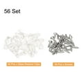 thumbnail image 3 of Uxcell 56Sets 25mm Plastic Glass Retainer Clips Kit for 8mm Thick Glass, White, 3 of 6