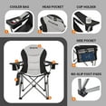 KingCamp Lumbar Support Camping Chairs Portable Lawn Chairs Padded Folding Chair for Adults