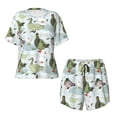 thumbnail image 4 of Lsque Mallard Ducks Wild Birds Women's Short-Sleeved Pajama Set - 2 Piece Soft and Lightweight Sleepwear Set-Large, 4 of 9