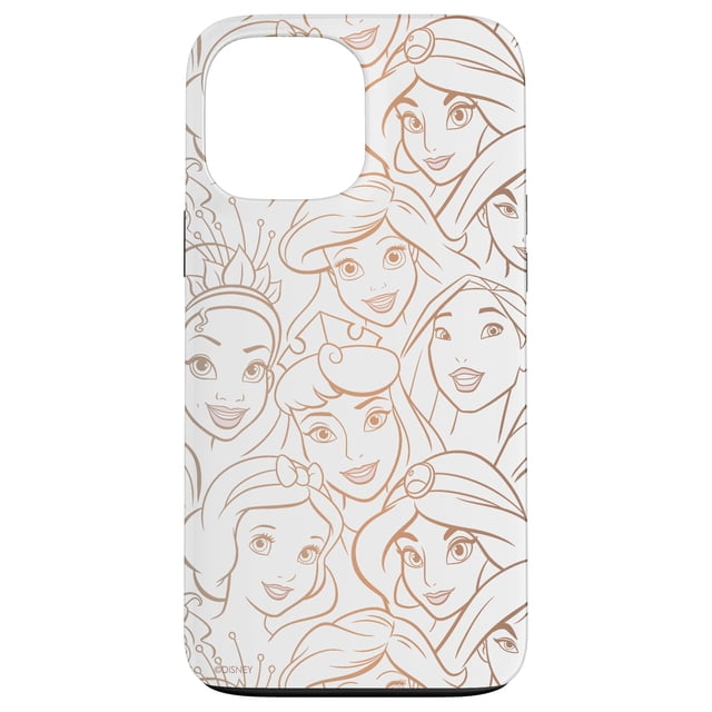 Funda para iPhone 13 Pro Max Disney con estampado de princesas