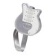 thumbnail image 3 of Bolso de hombro con forma de guitarra para mujer, de piel sintética, ligero, tipo bandolera. Plata, 3 of 9