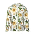 thumbnail image 2 of Lsque Watercolor Bright Sunflowers UPF 50+ Lightweight Sun Protection Men's Women's Long Sleeve Shirt, Hoodie Performance -XX-Large, 2 of 9