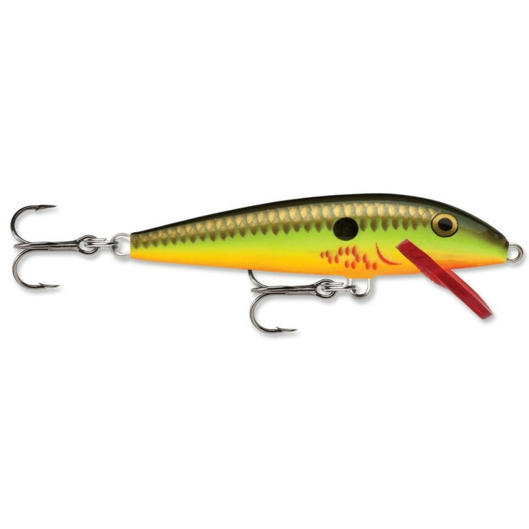 Rapala Original Floating 2-3/4" Minnow Lure with Balsa Wood and VMC Black  Nickel Hooks - Walmart.com