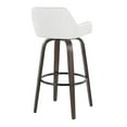 thumbnail image 6 of LumiSource Brown Daniella 30" Fixed-Height Barstool - Set of 2, 6 of 6