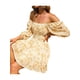 thumbnail image 3 of VISgogo Vestido de manga farol para mujer con decoración de volantes, ropa de verano de cintura alta con escote cuadrado de lunares VISgogo  moda, 3 of 9