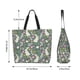 thumbnail image 5 of Disketp Retro Bunny Floral Bolsa Tote Estampada para Mujer, Bolso de Hombro y de Mano para Compras y Viajes, 5 of 8