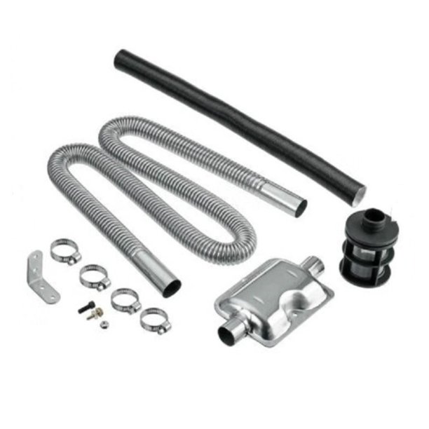 YOMTOVM 120cm Car Exhaust Pipe & Muffler Silencer Clamps Bracket Kit