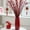 red, variant on Up to 40% off Clearance! Flower Vase, InsCrazy Plastic Vase 9.4 Inch for Flower Vase Decorative Vase Vase for Flowers Modern Vase for Home Decor Bouquet Shelf Weddings