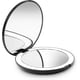 thumbnail image 1 of Fancii Led Lighted Travel Makeup Mirror, 1x/10x Magnification - Daylight Led, Compact, Portable, Large 5" Wide Illuminated Folding Mirror (lumi) Rose, 1 of 5
