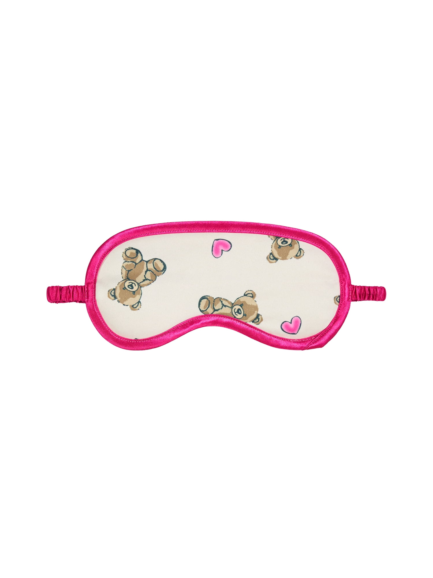 Wonder Nation Girls Short Sleeve Button Front Pajama Top and Shorts Set with Eyemask, 3-Piece, Sizes Sizes 4-18