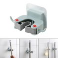 thumbnail image 2 of Adhesive Wall-Mounted Mop Hooks Broom Hanger Clip Seamless Hook Bathroom Kitchen Organizer Tools, 2 of 8