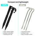 thumbnail image 5 of Relax love Tent Pegs Garden Landscape Stakes 20Pcs Duty Lengthen Plastics Tent Stakes Heavy 5.7inch Tent Pegs Spike Hook for Gardening, 5 of 8